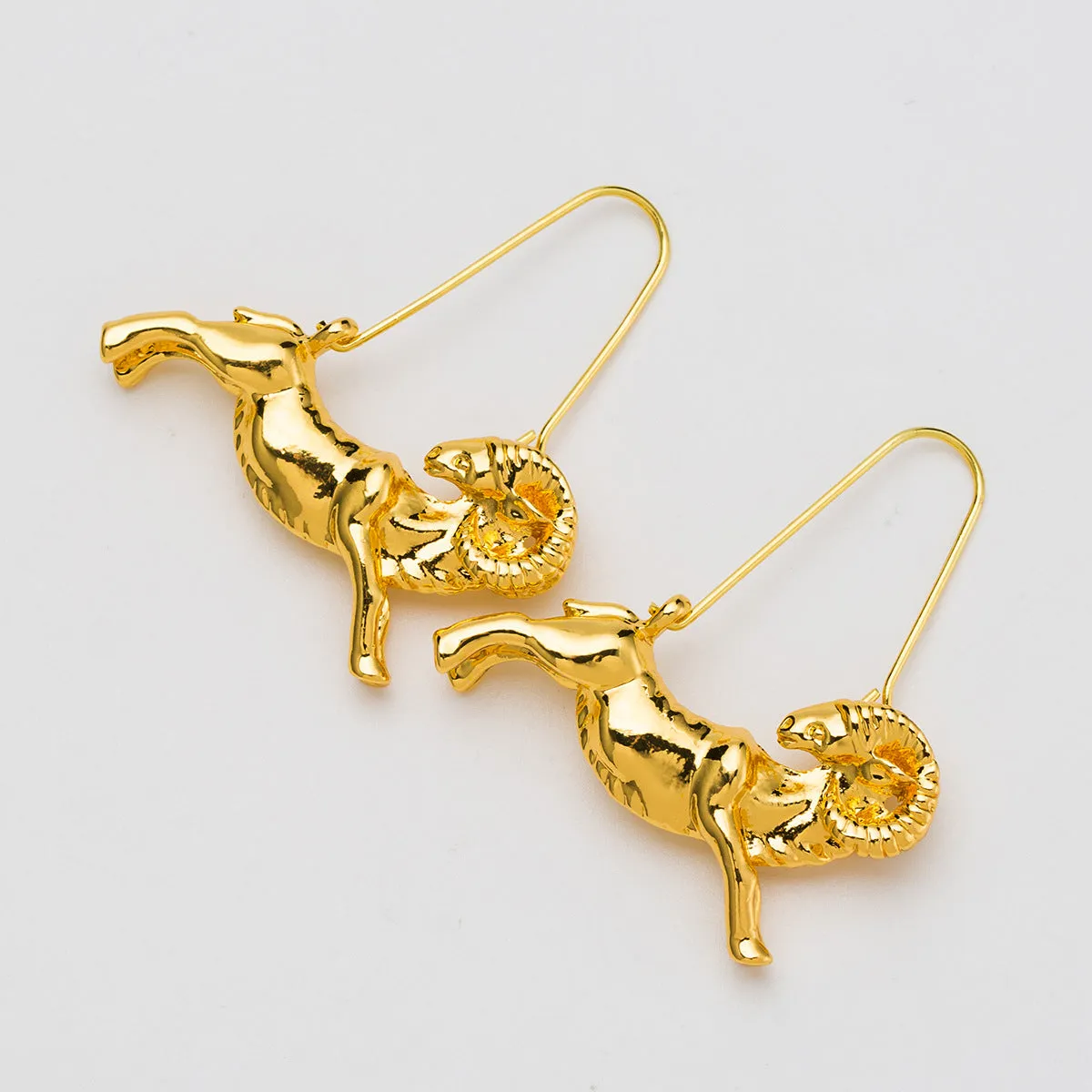 Aries artistic earrings (The ram)