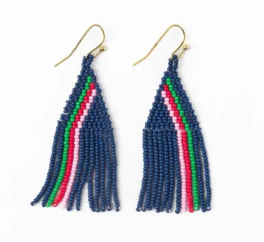 Audrey Small Bead Stripe Earrings