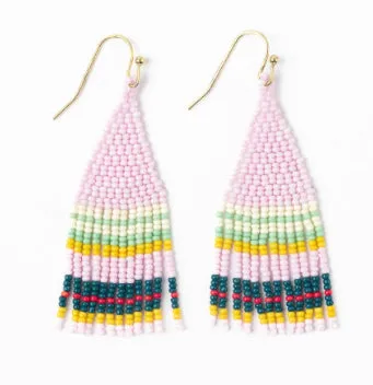 Audrey Small Bead Stripe Earrings