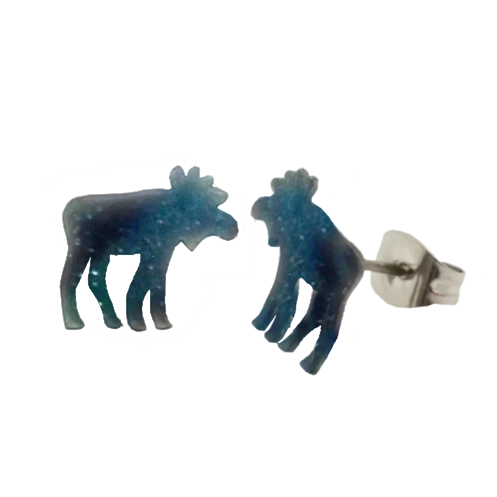 Aurora Moose Post Earrings, Item# 0107