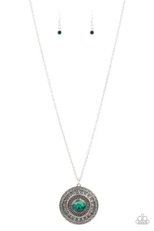 Aztec Apex Green Paparazzi Necklace