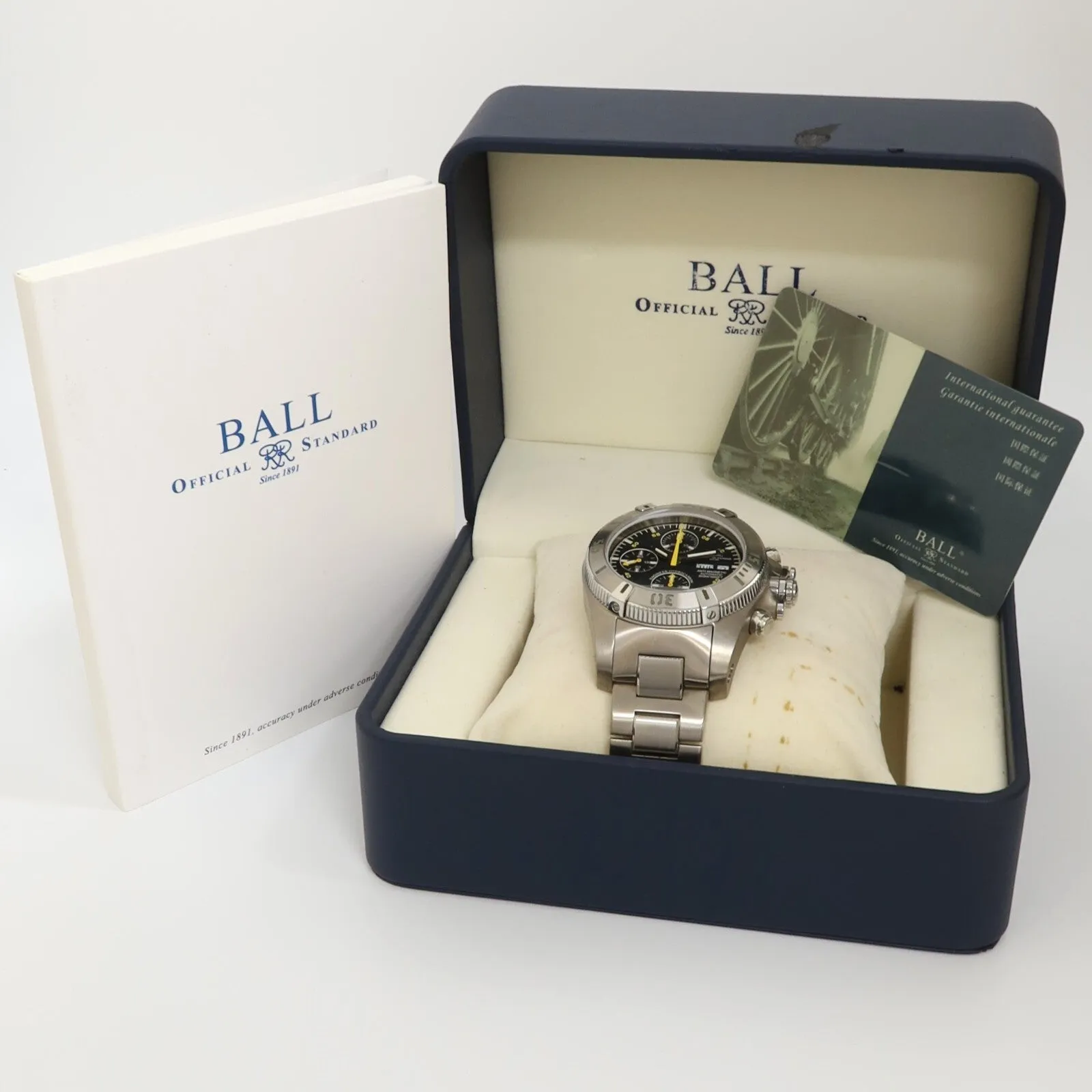 Ball Engineer Hydrocarbon Chronograph Black Dial Titanium Day/Date DC1016A-SJ-BK