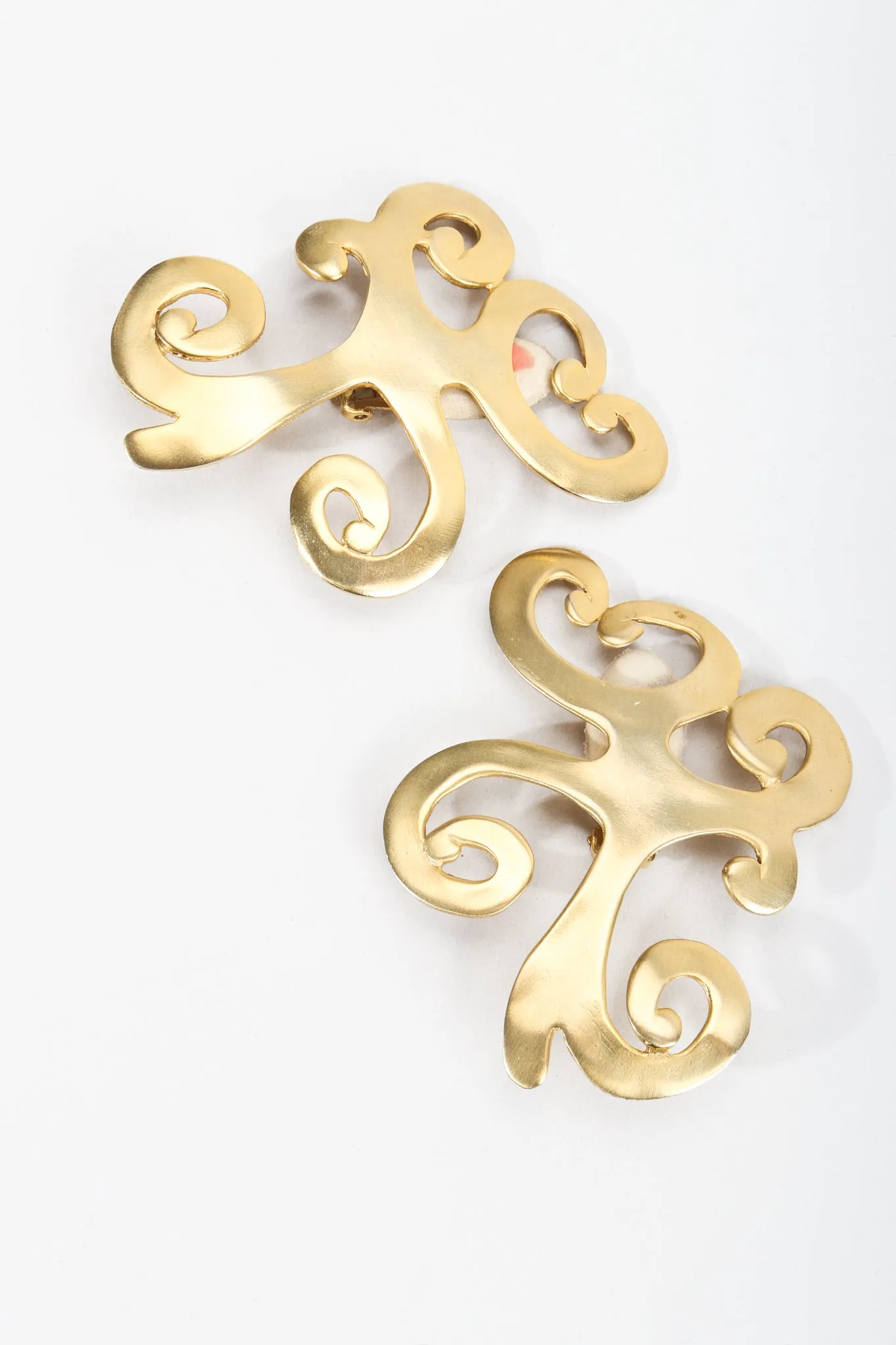 Baroque Matte Swirl Earrings