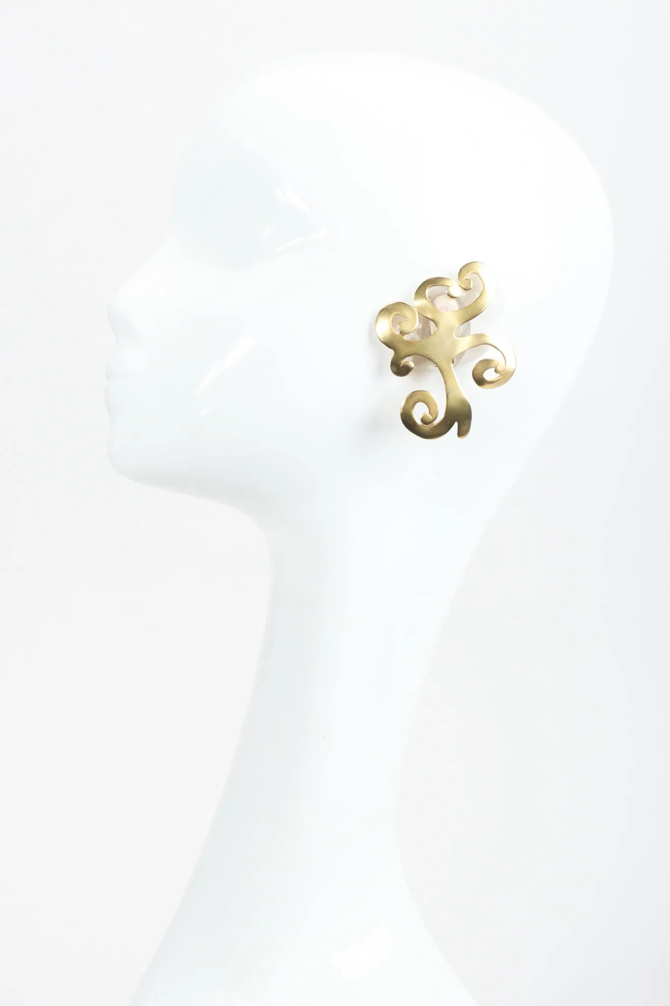 Baroque Matte Swirl Earrings