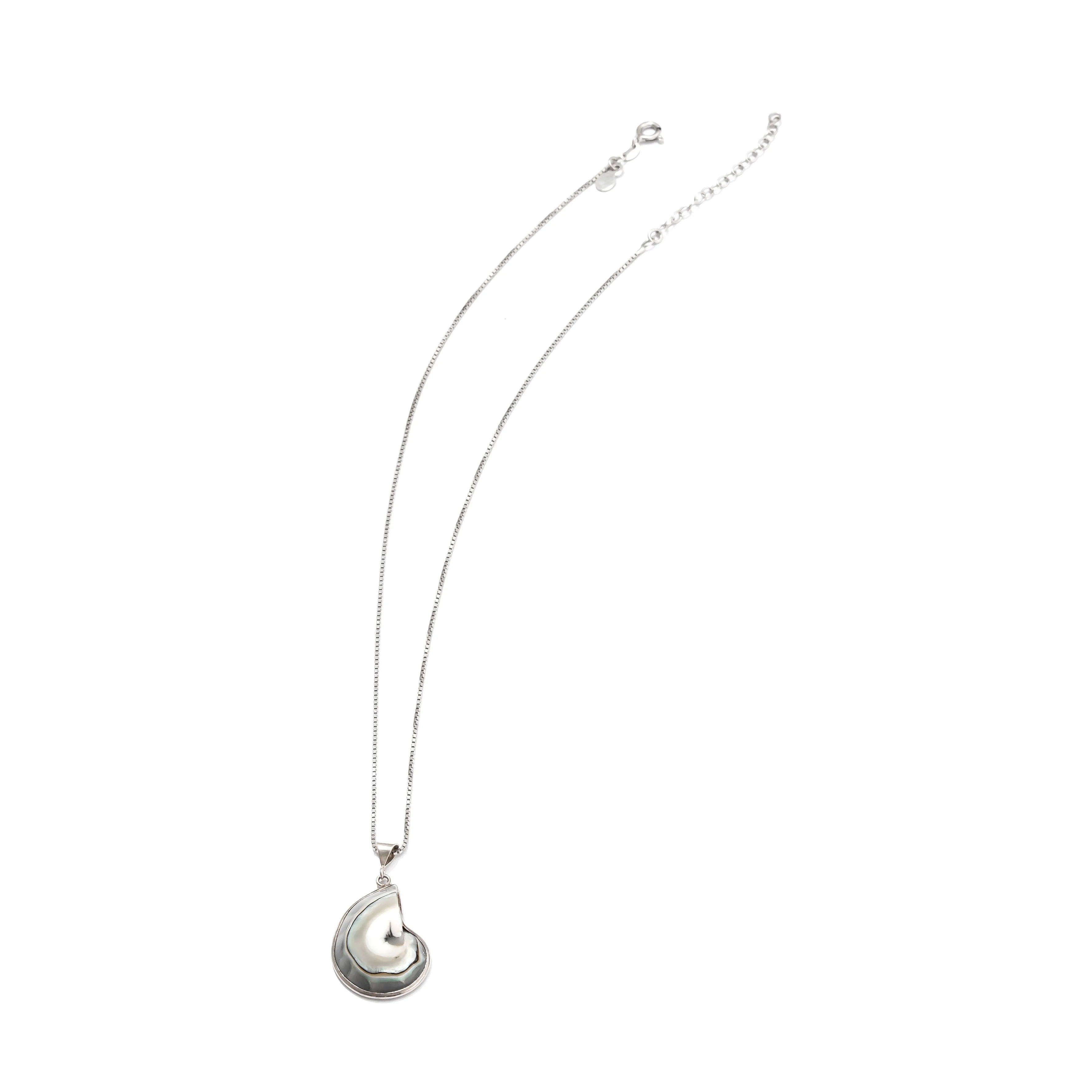 Beautiful Small Nautilus Shell Sterling Silver Necklaces