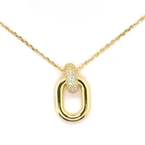 Belinda Door Knocker CZ Necklace