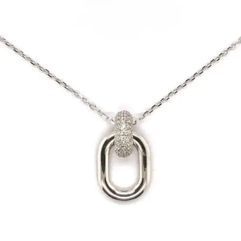 Belinda Door Knocker CZ Necklace