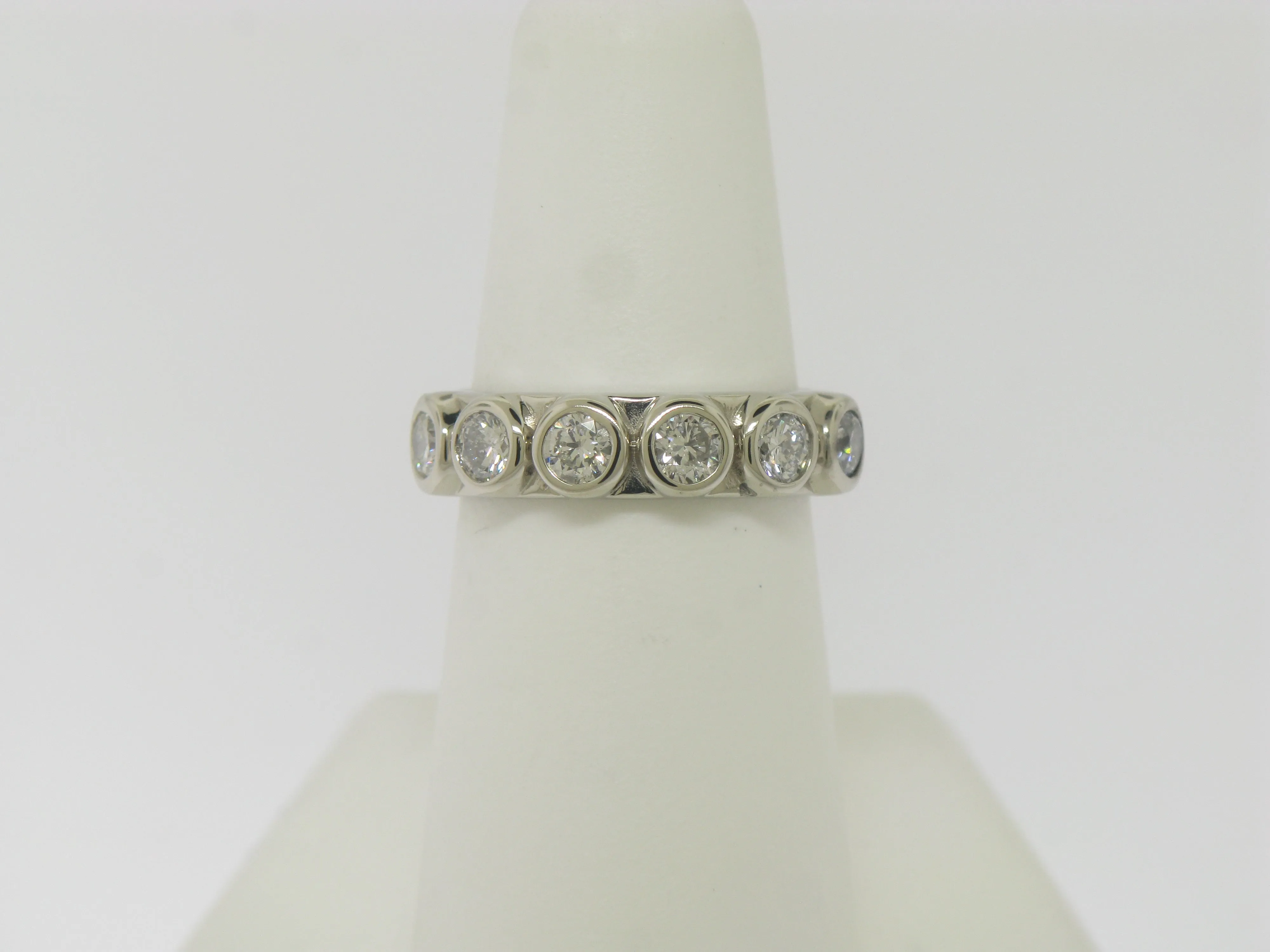 Bezel Set Diamond Band