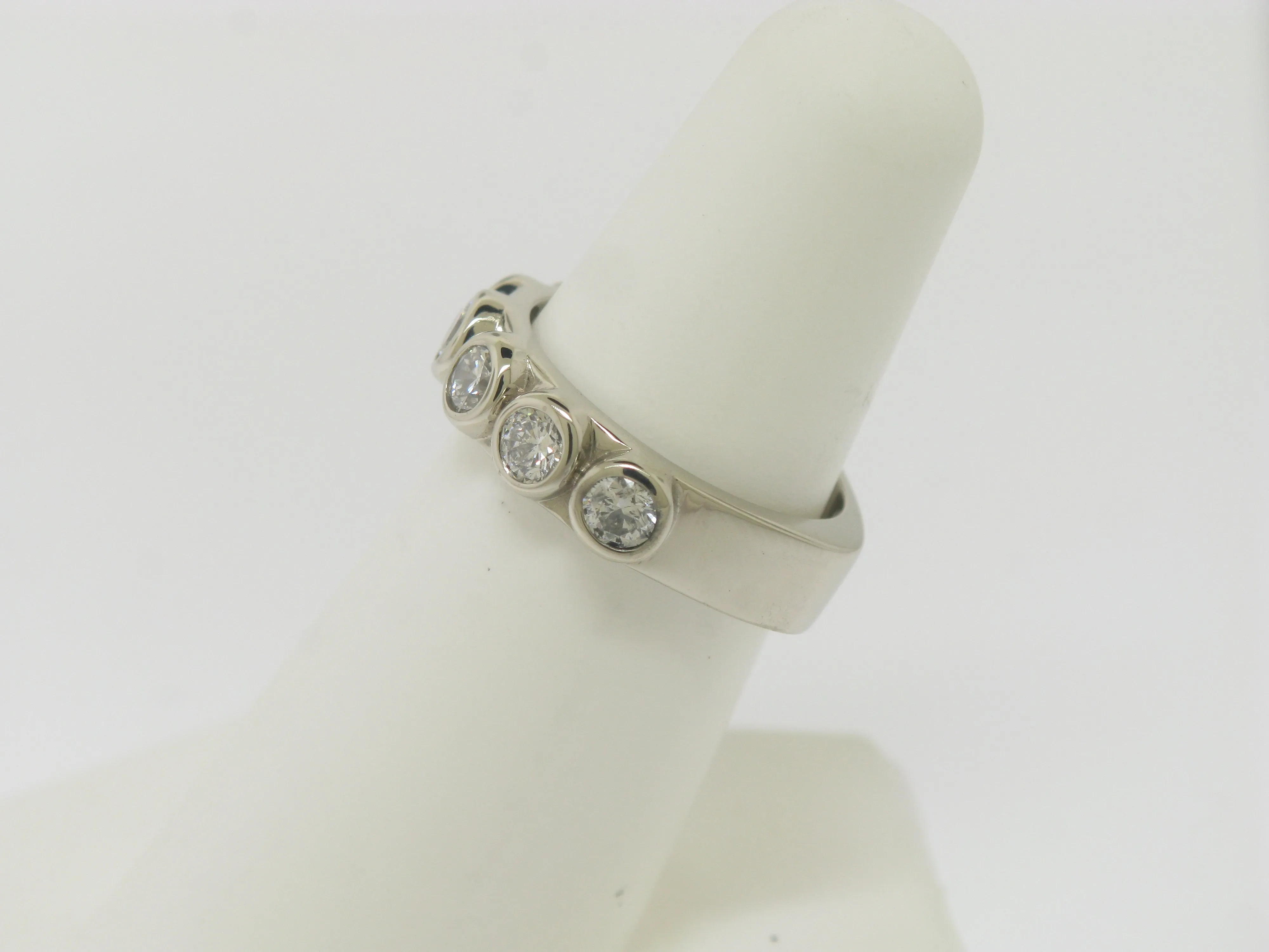 Bezel Set Diamond Band
