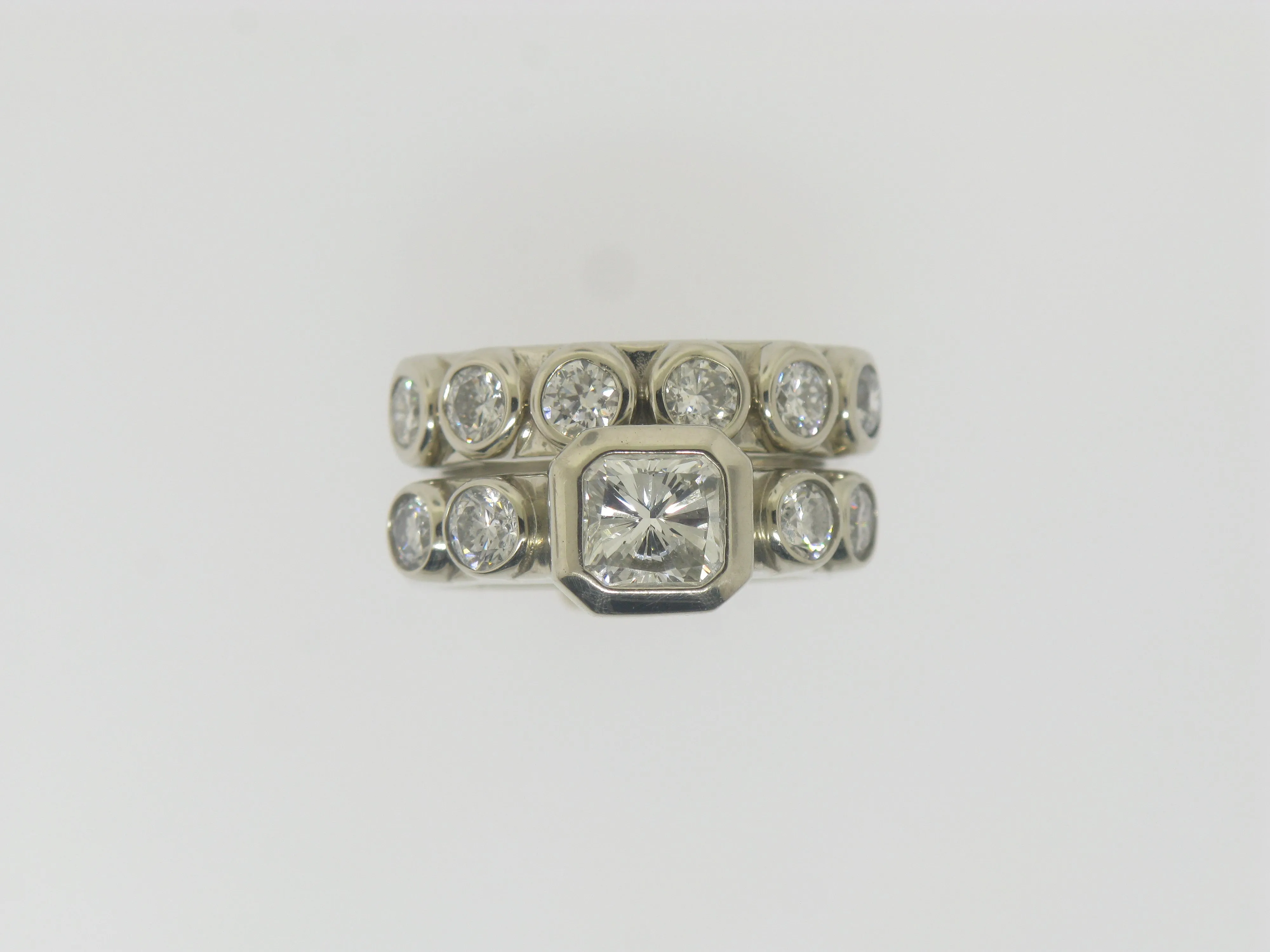 Bezel Set Diamond Band