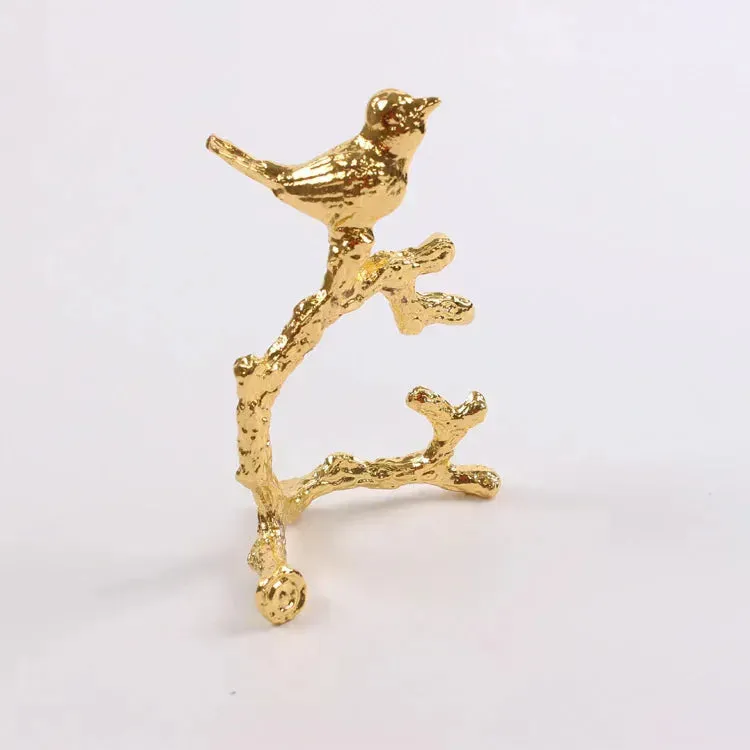 Bird on Branch Napkin Rings - Set of 10