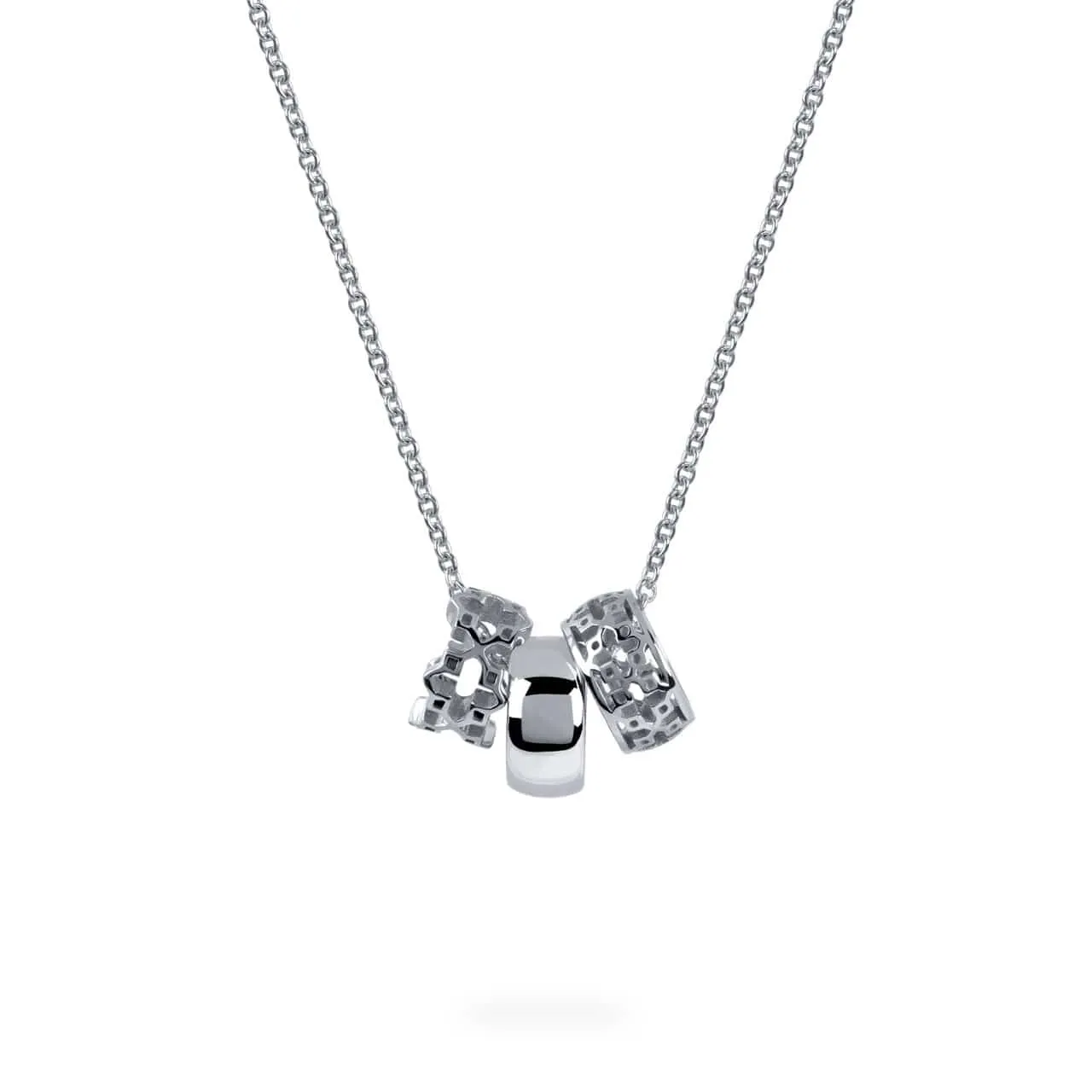 Birks Dare to Dream Three-Ring Silver Pendant