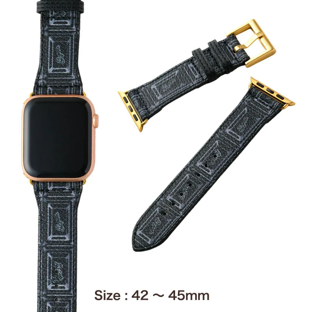 Black Chocolate Leather Band for Apple Watch【Japan Jewelry】