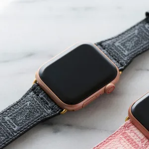 Black Chocolate Leather Band for Apple Watch【Japan Jewelry】