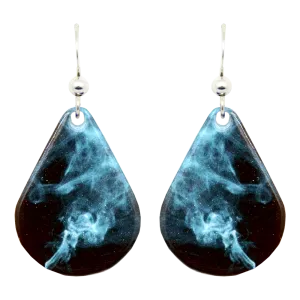 Blue Smoke Earrings, Sterling Silver Earwires, Item# 1149