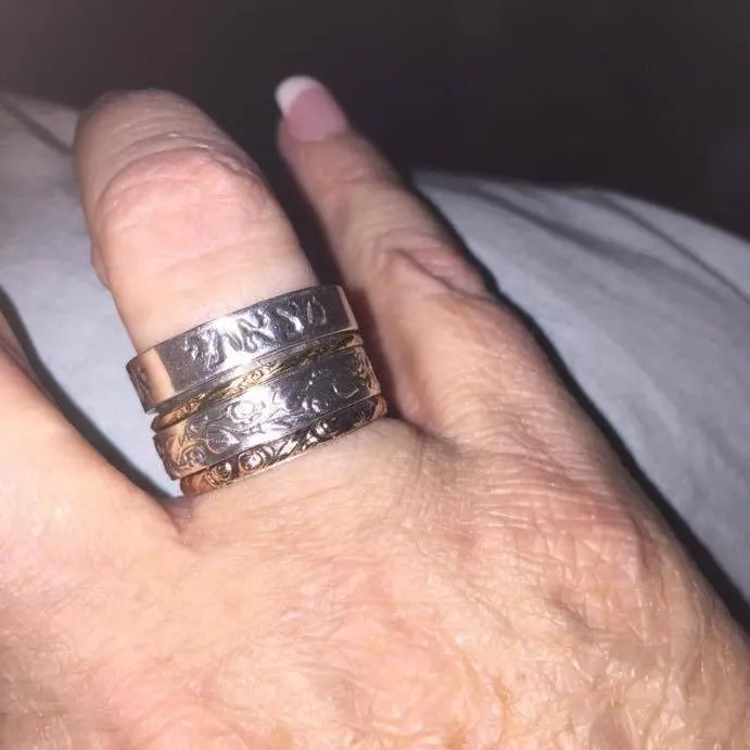 Bluenoemi Israeli spinner Meditation rings for women