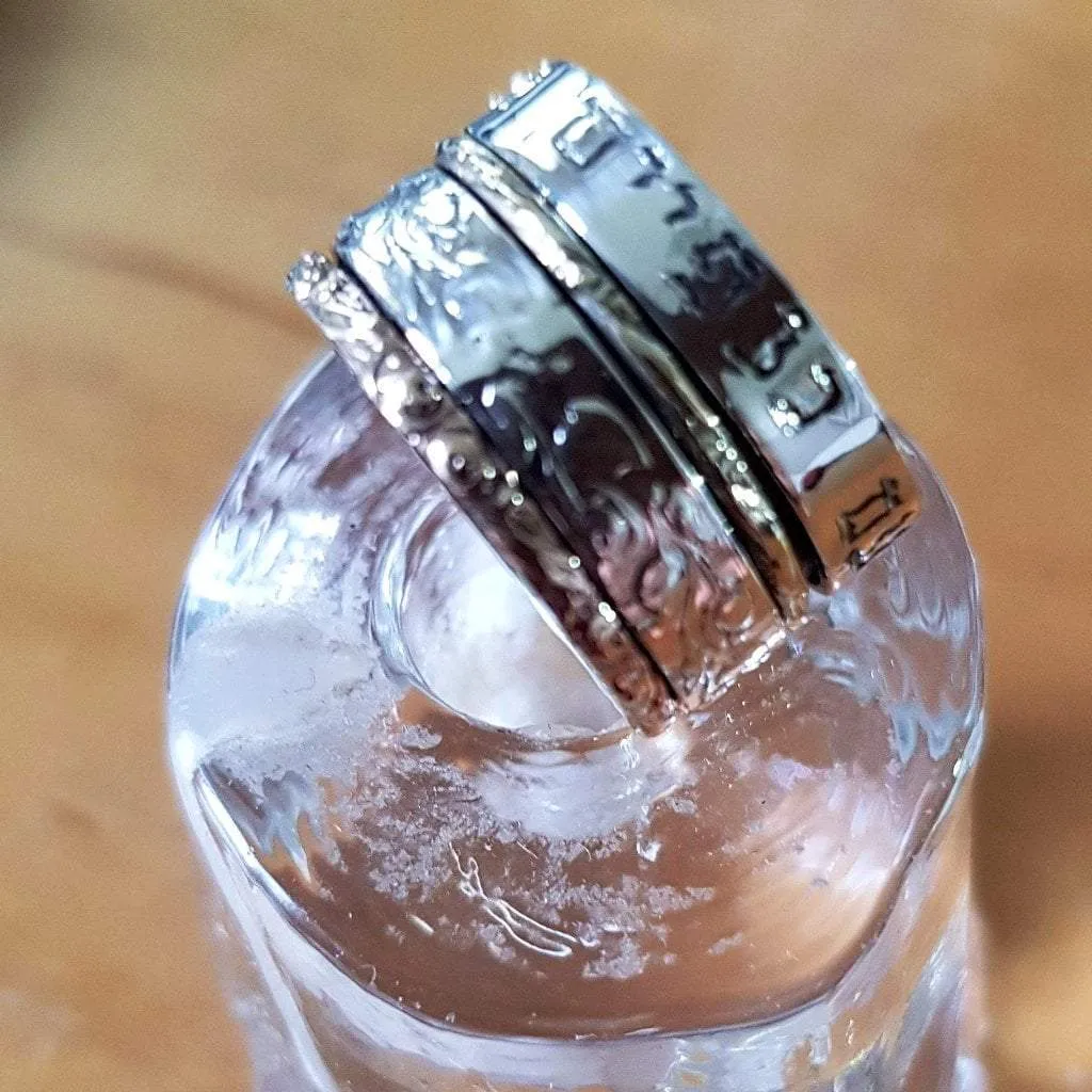 Bluenoemi Israeli spinner Meditation rings for women