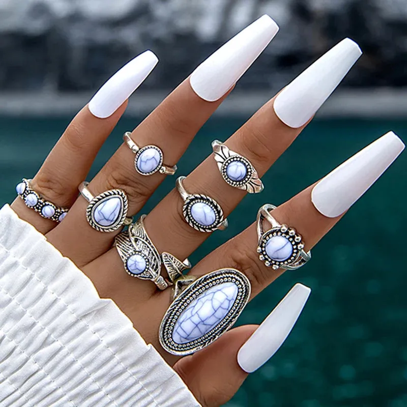 Boho Ring Sets  - multiple colors available