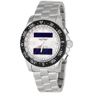 Breitling Airwolf Raven Silver Dial Men's Analog-Digital Watch A7836434-G653SS A7836434/G615-140A