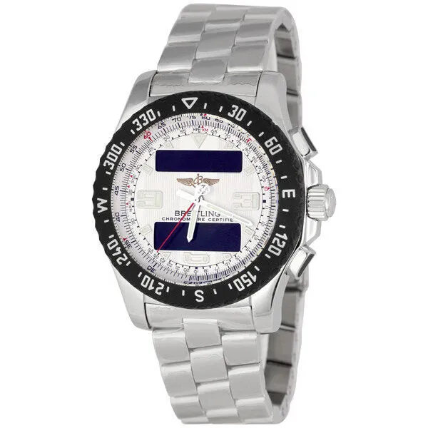 Breitling Airwolf Raven Silver Dial Men's Analog-Digital Watch A7836434-G653SS A7836434/G615-140A