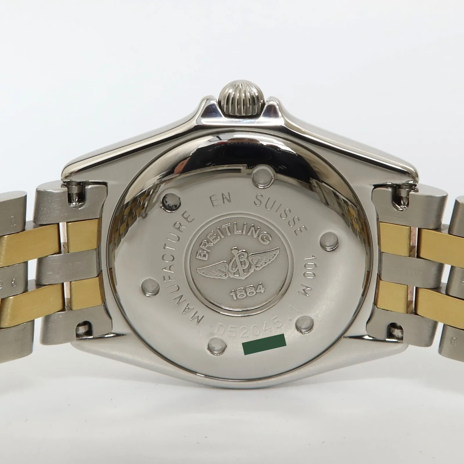 Breitling Callistino White Dial 18kt Yellow Gold & Stainless Steel Quartz D52045