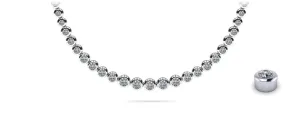 Brilliant Fire Graduated Diamond Strand Lab-Grown Diamond Necklace with 4.93 ct.(finished)