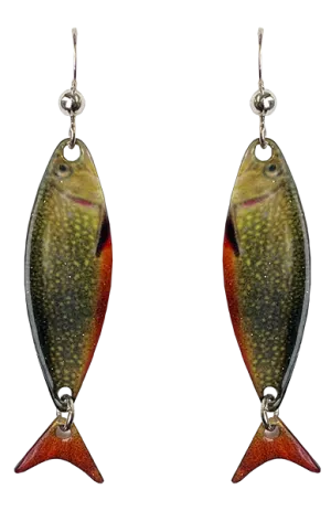 Brook Trout earrings, #3062