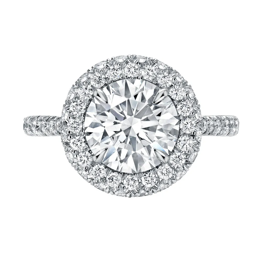CALIFORNIA WILDFLOWERS FULL BLOOM ENGAGEMENT RING -DIAMOND FLOWER