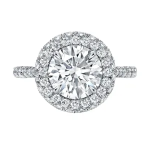 CALIFORNIA WILDFLOWERS FULL BLOOM ENGAGEMENT RING -DIAMOND FLOWER