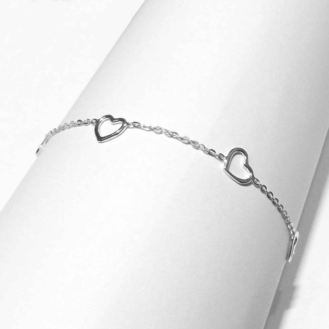 Capodagli Bracelet 5 Hearts with 925 CPD-Bra-Arg-0001-B