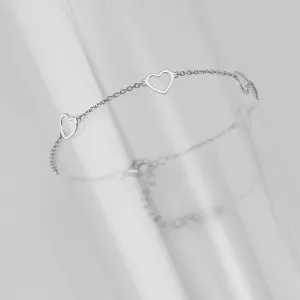 Capodagli Bracelet 5 Hearts with 925 CPD-Bra-Arg-0001-B