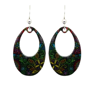 Caribbean Earrings, sterling silver French hooks, Item# 2282
