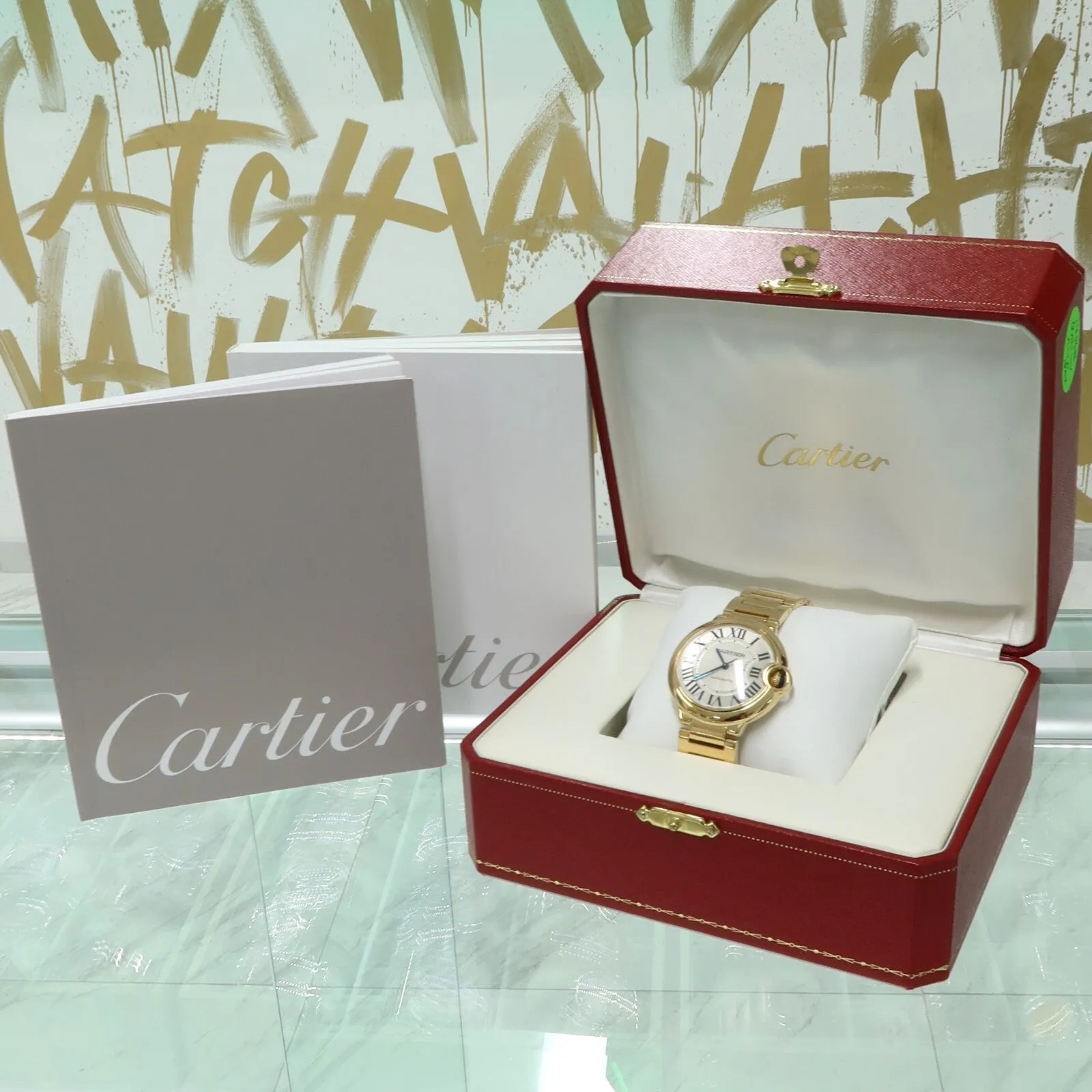 Cartier Ballon Bleu 36mm 18k Yellow Gold Automatic 36MM WGBB0011 3002
