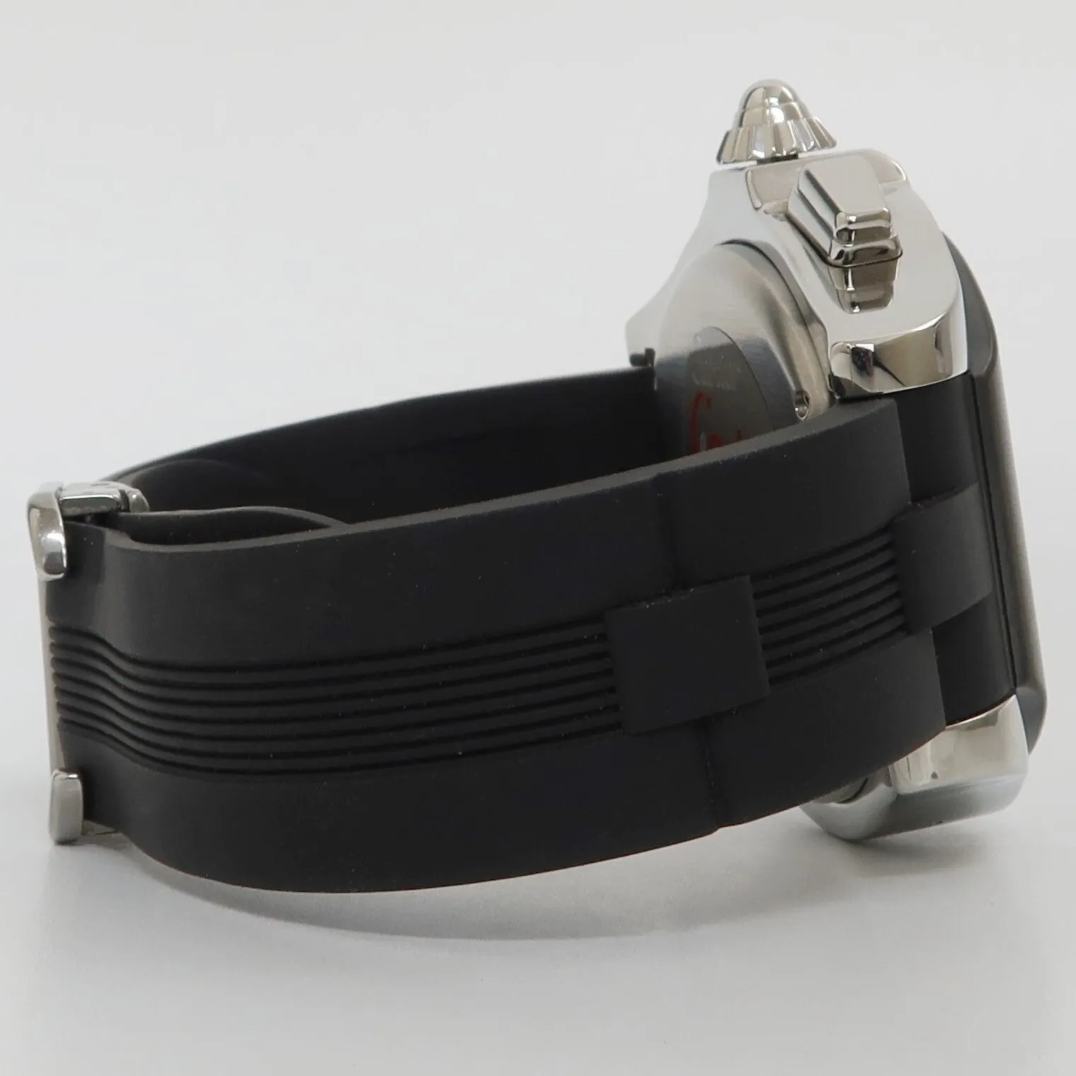 Cartier Roadster Chronograph Silver Dial Steel/Rubber Black Bezel W6206020 3405