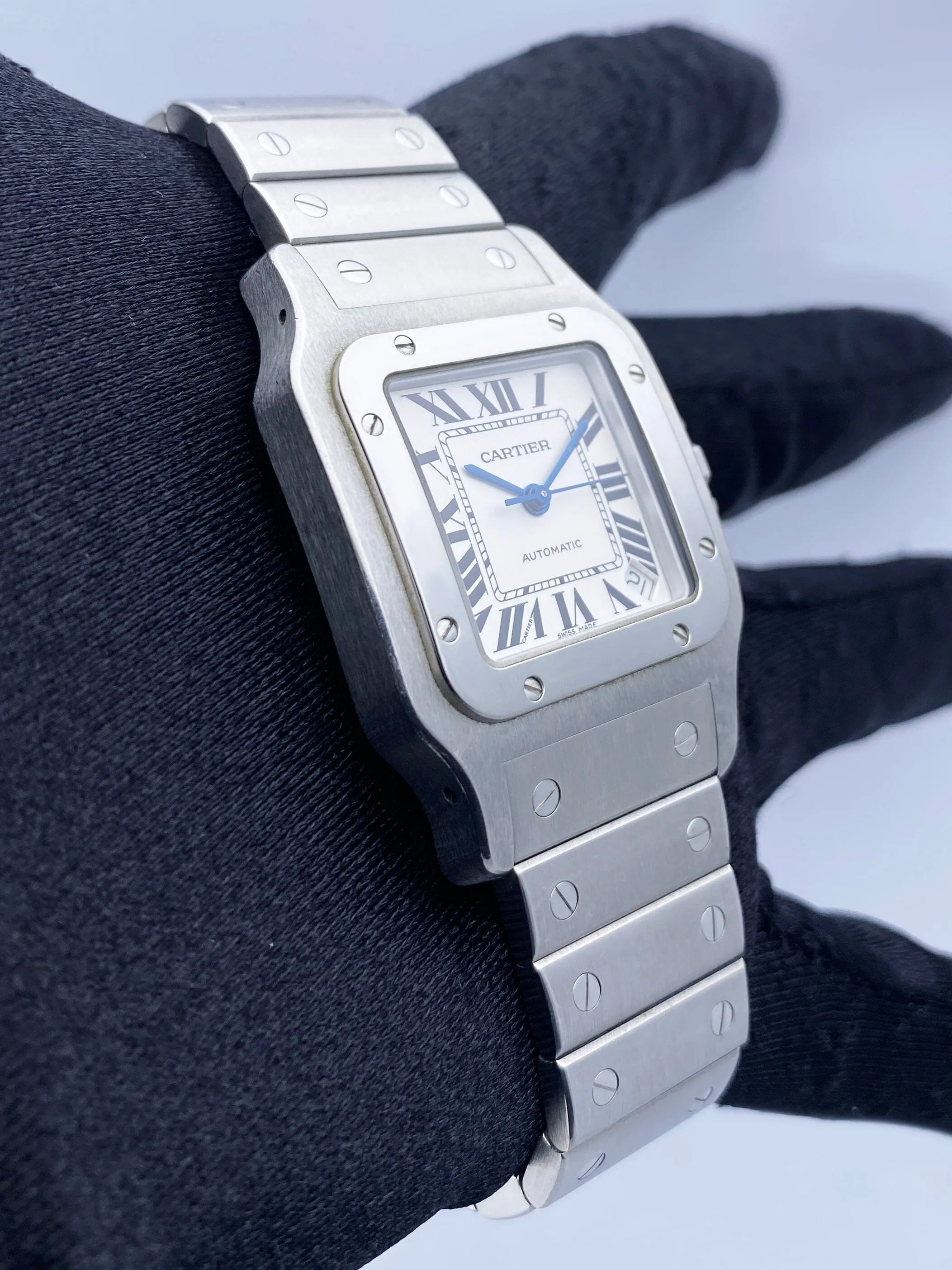 Cartier Santos Galbee W20098D6 Stainless Steel Mens Watch