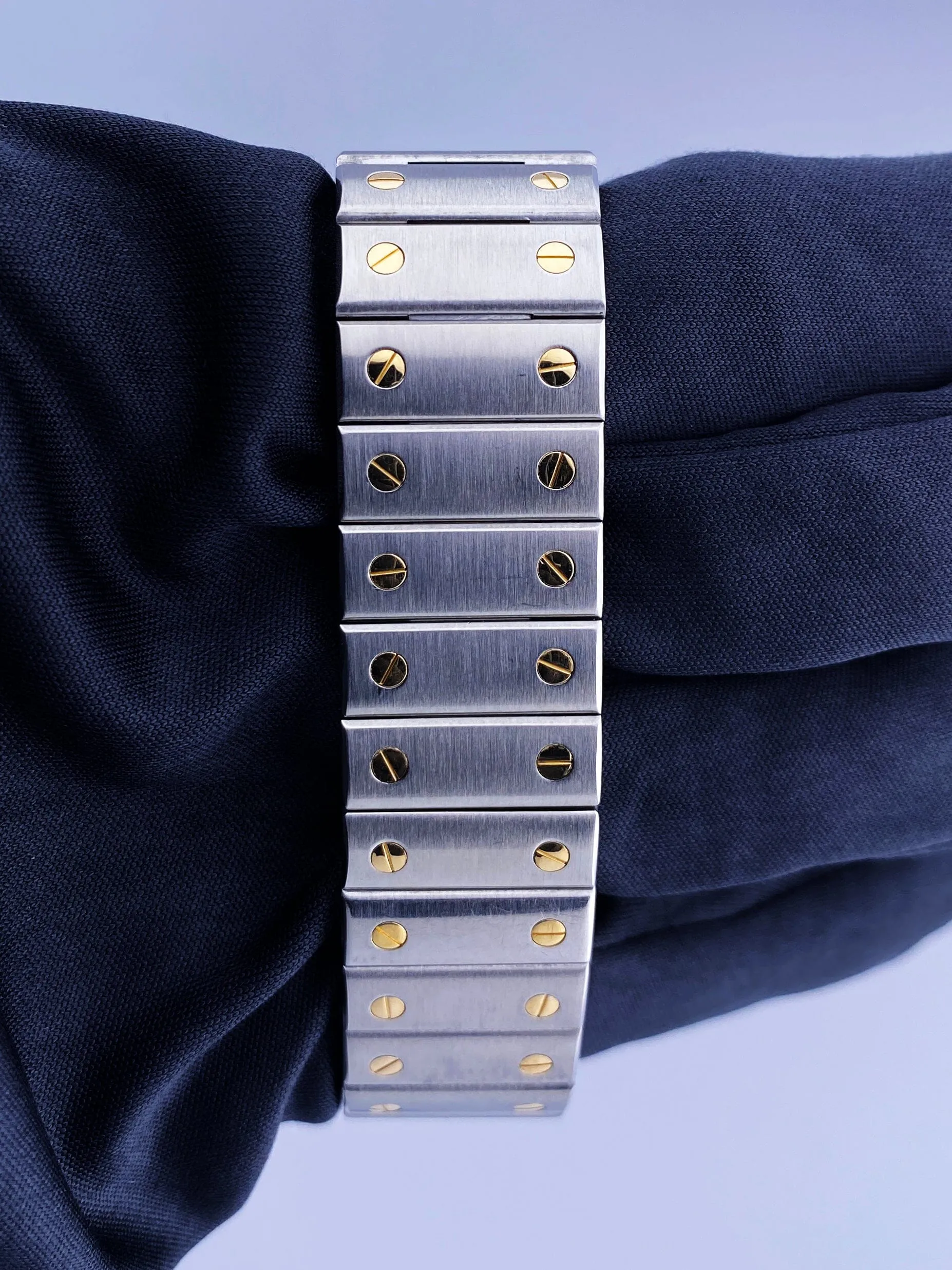 Cartier Santos Galbee W20099C4 18K Yellow Gold & Steel Mens Watch