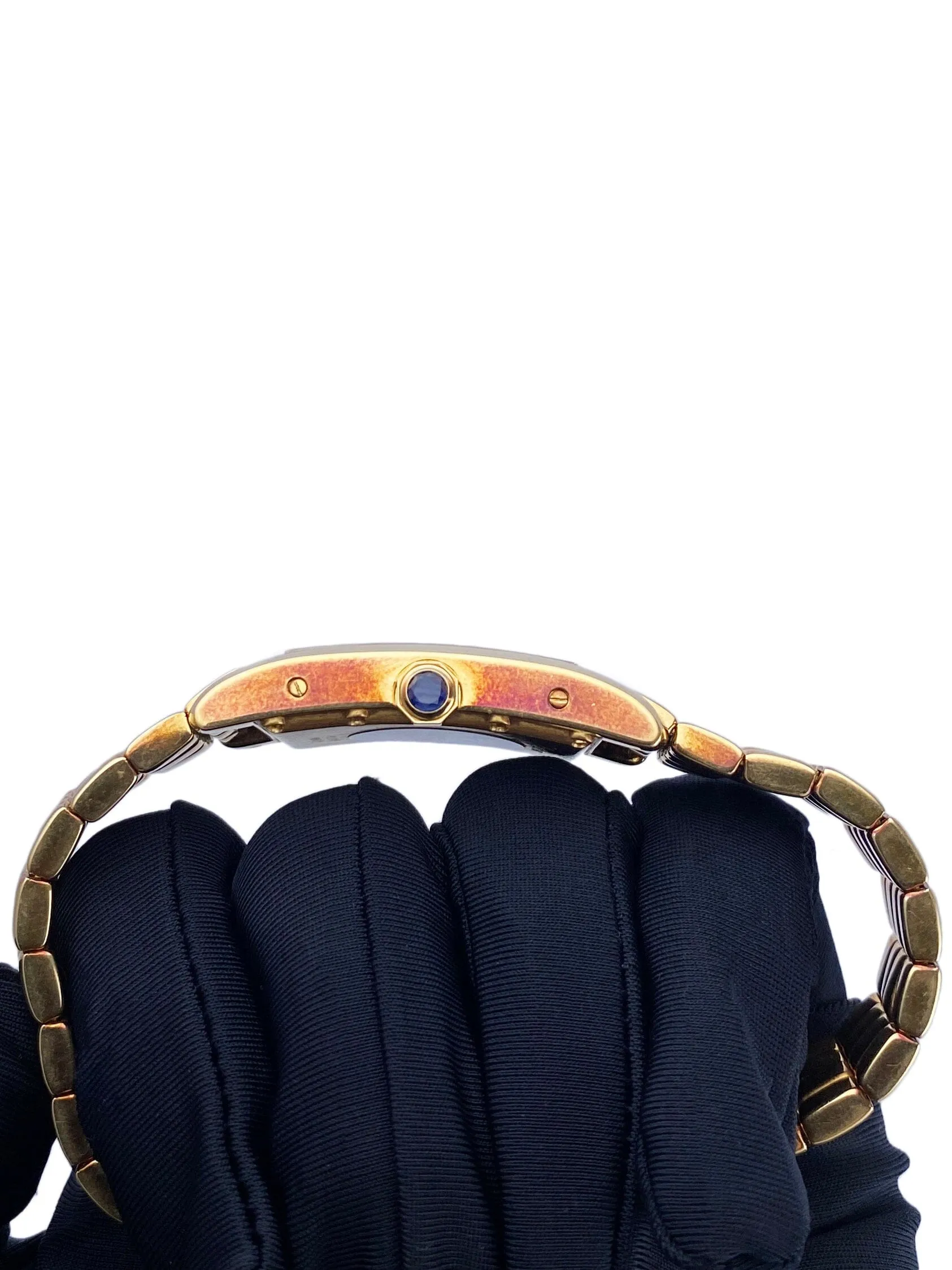 Cartier Tank Americaine 811904 18K Yellow Gold Mens Watch