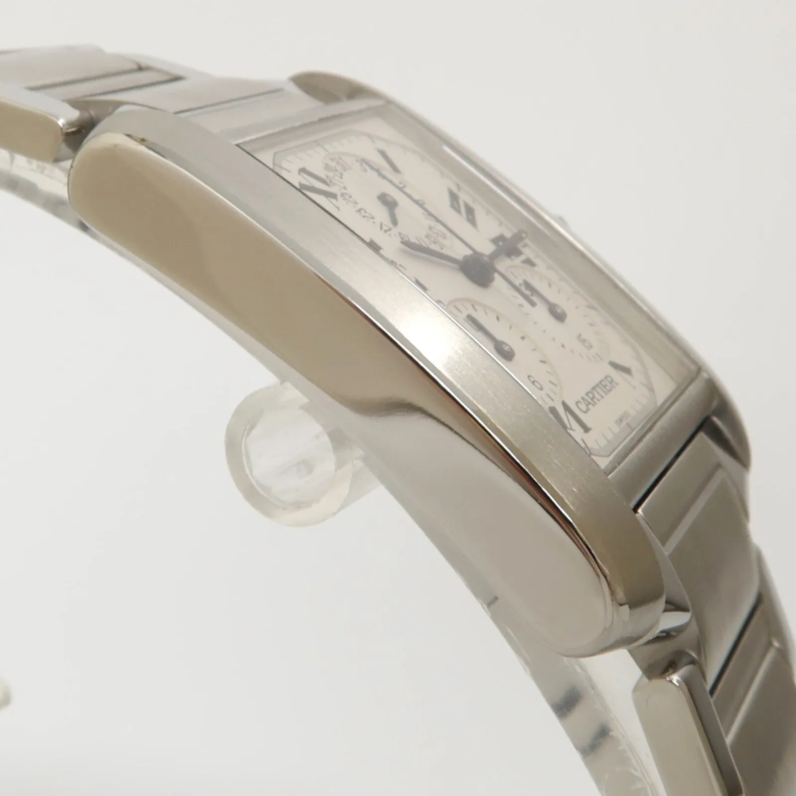 Cartier Tank Francaise Chronoflex Chronograph Stainless Steel W51001Q3 2303