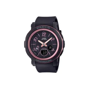 Casio Baby-G Ribbon Design BGA-290RA-1A Women Analog-Digital Watch Black Resin Strap