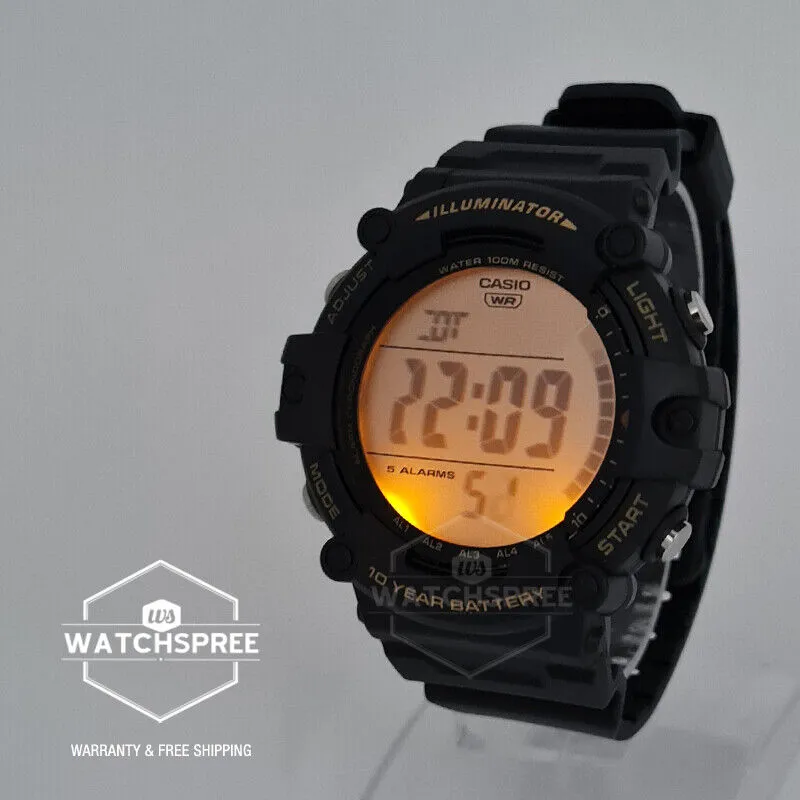 Casio Digital Black Resin Band Watch AE1500WHX-1A AE-1500WHX-1A