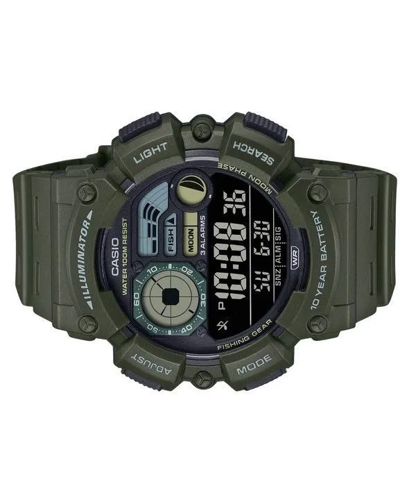 Casio Digital Resin Strap Quartz WS-1500H-3BV 100M Men's Watch