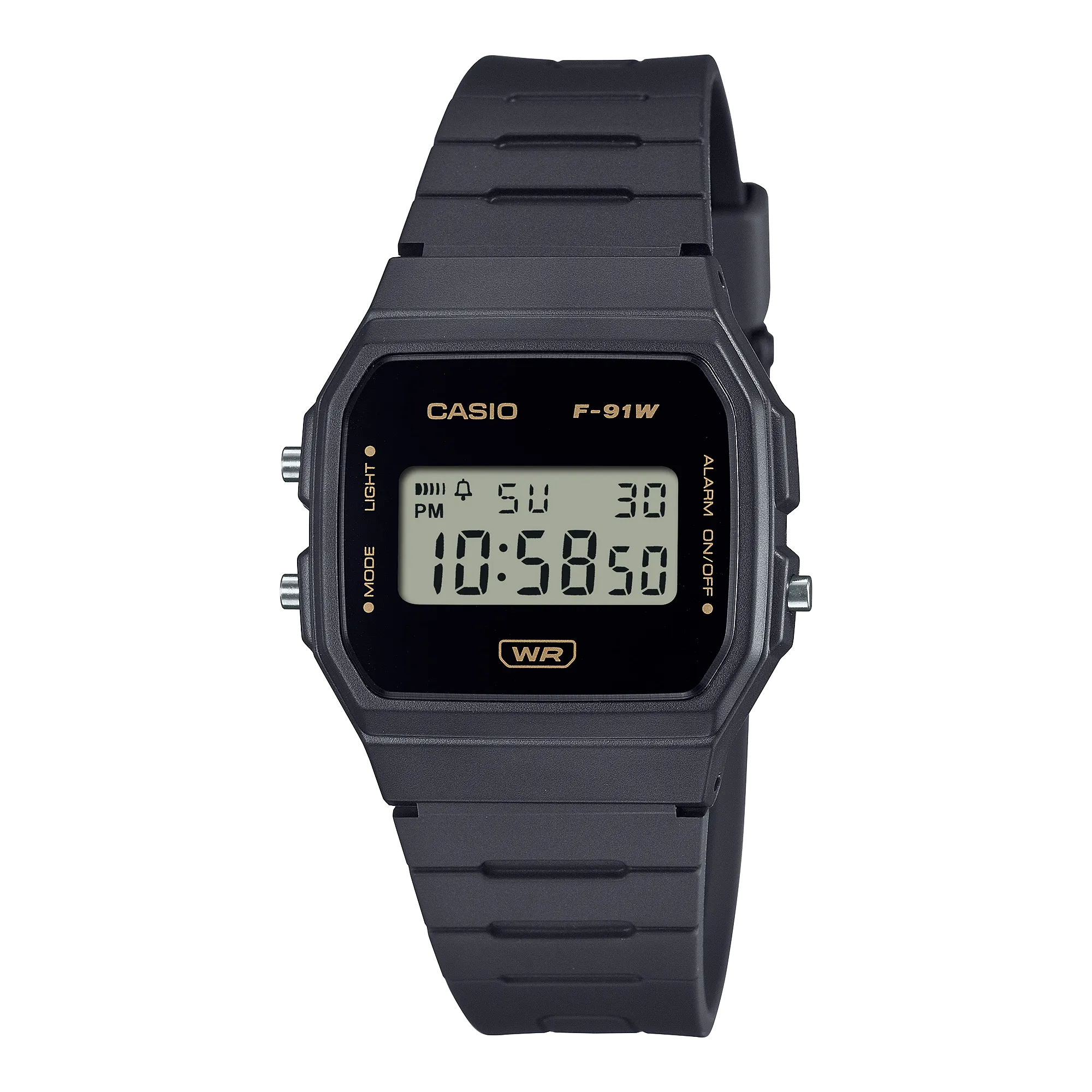 Casio Pop Black Resin Band Watch F91WB-8A