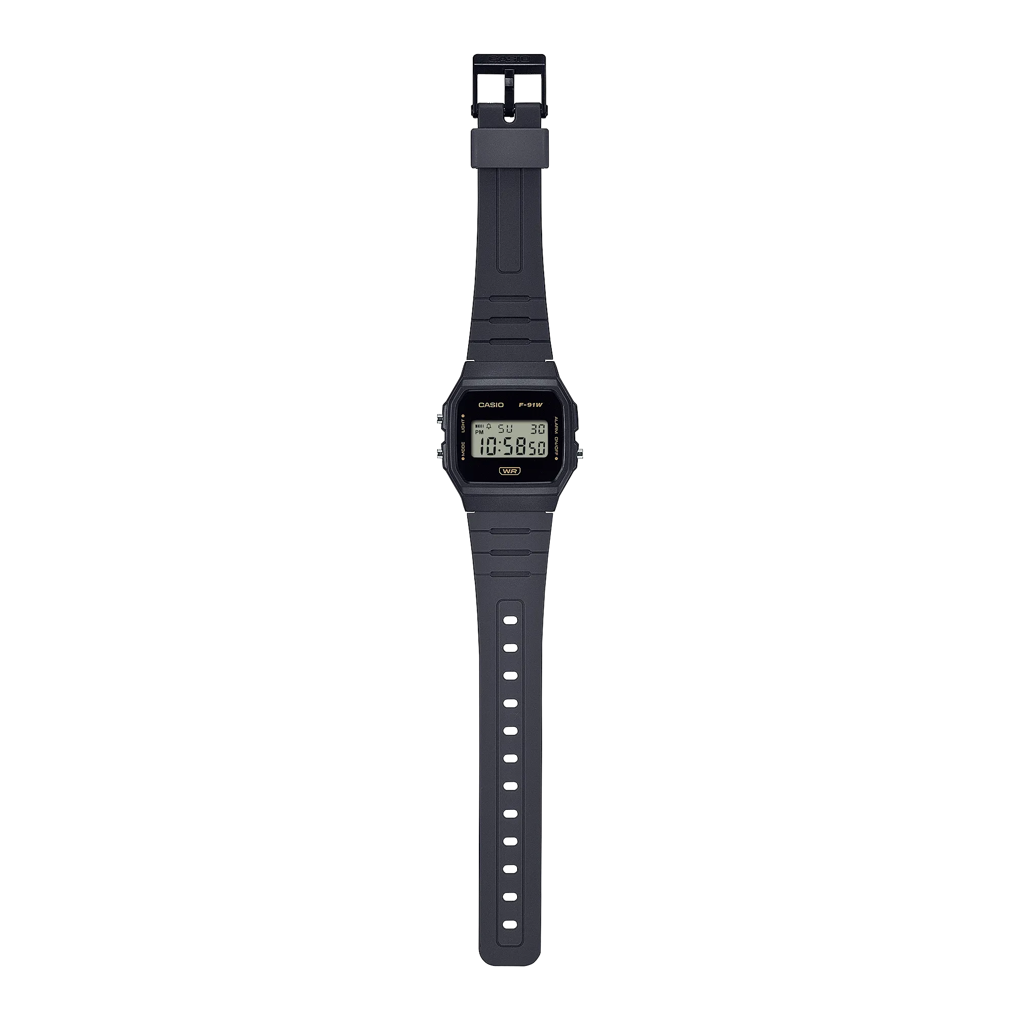 Casio Pop Black Resin Band Watch F91WB-8A