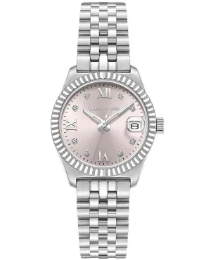 Cerruti 1881 Baccio Ladies Pink Dial Stainless Steel Silver Watch