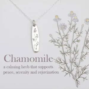 Chamomile Botanical Amulet Necklace