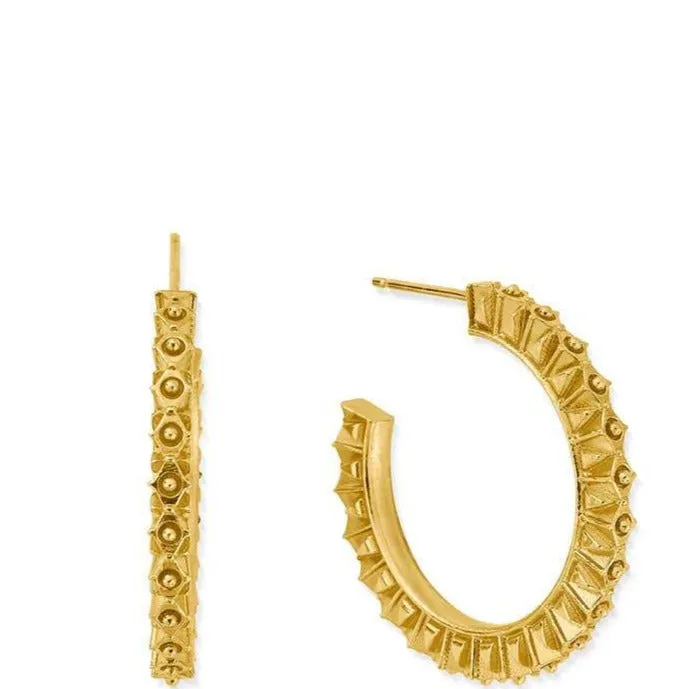 ChloBo Moonbeam Hoop Earrings - Gold