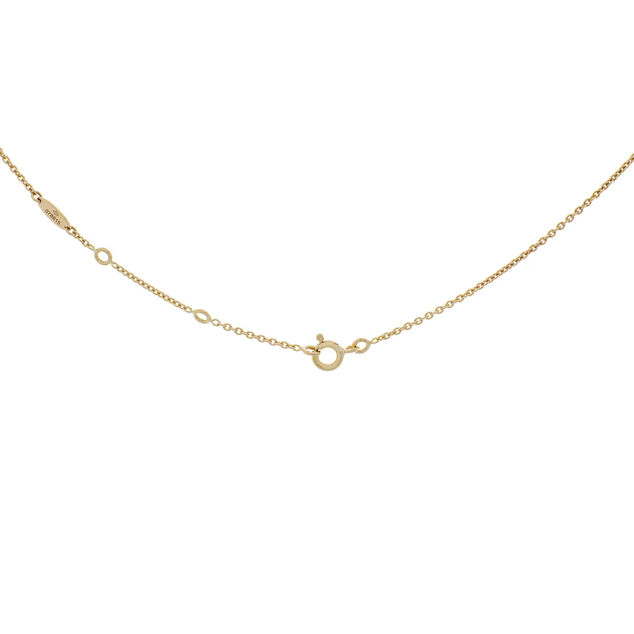 Christian Dior 18K Yellow Gold Diamond Mother of Pearl Rose des Vents Necklace