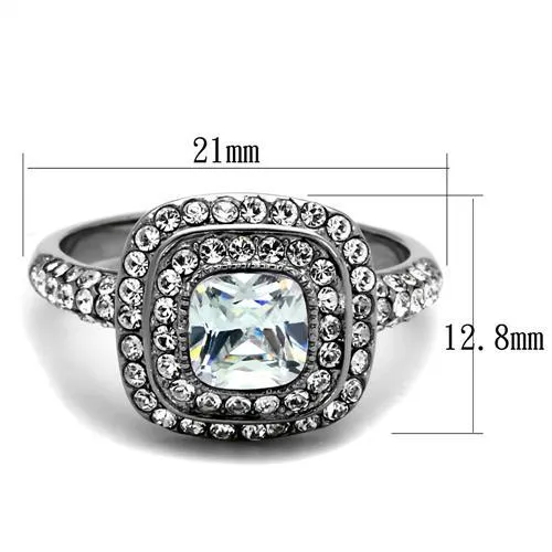 CJE2114 Halo CZ Engagement Ring