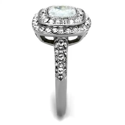 CJE2114 Halo CZ Engagement Ring