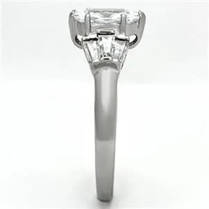 CJG1275 Wholesale Marquise Cut Stainless Steel CZ Engagement Ring